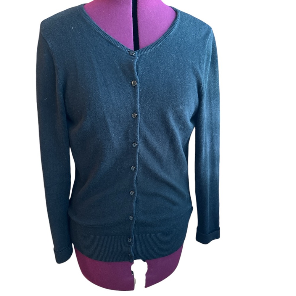 Eddie Bauer black cardigan size S.